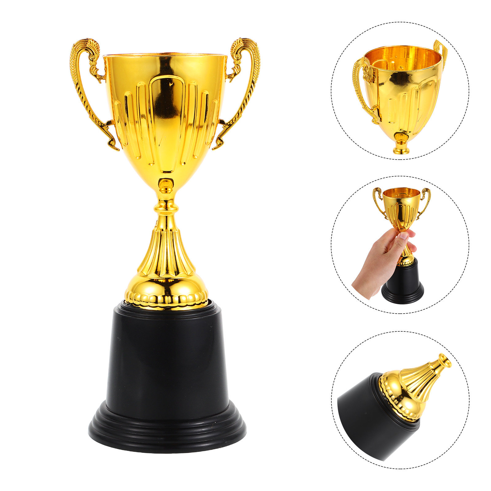 Badminton Cup - Миниатюрный золотой кубок-трофей из пластика для