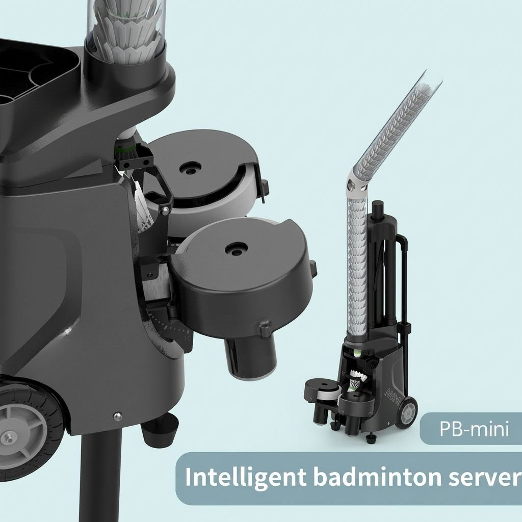 Автоматический податчик волано – обзор и цена Feeder Machine Badminton